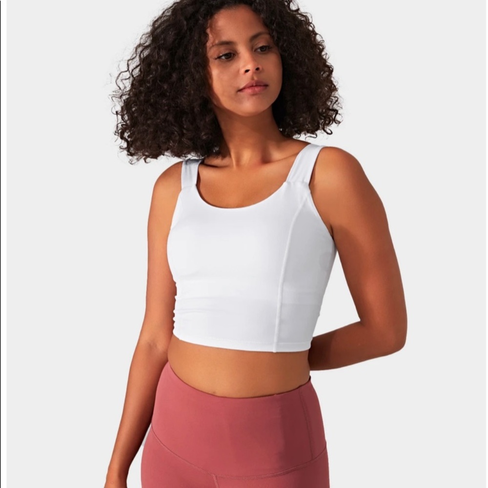 Halara Low Support Twisted Backless Cropped Tank